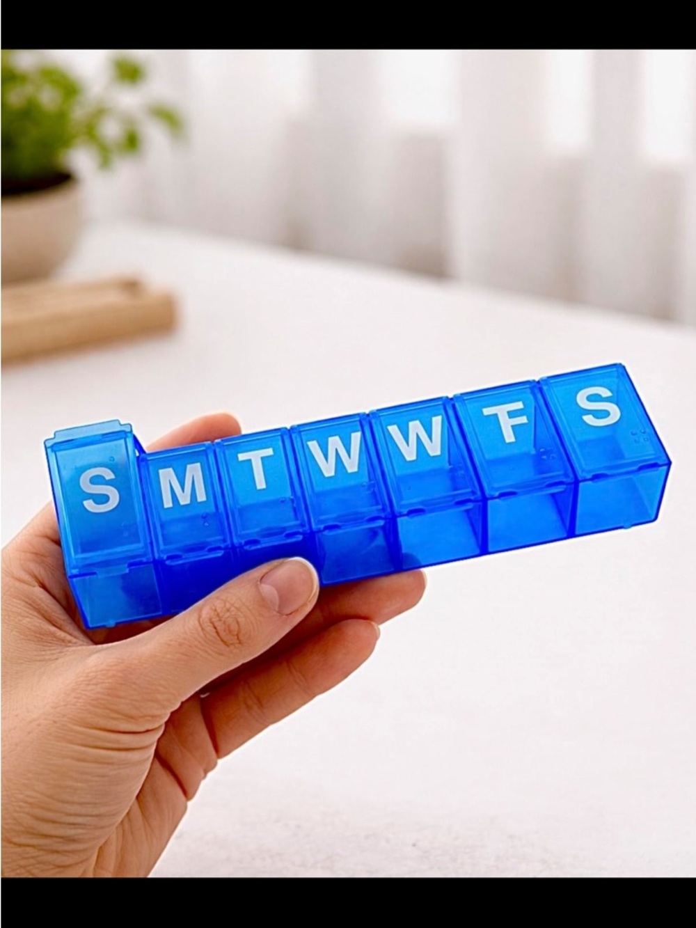 Weekly Pill Organizer - Blue/pack of 2